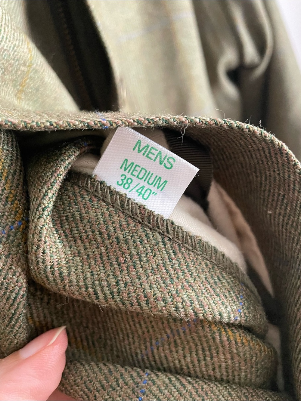 Chrysalis Chiltern Wool Field Coat Olive W/ Purple Lining Men’s Med - Picture 10 of 16